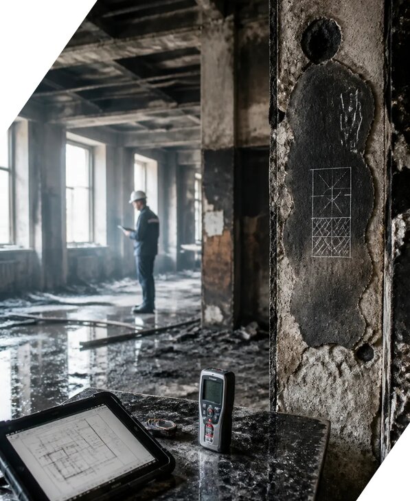 Обследование зданий после пожара в Североморске от 16046 р. | ЭкспертизаРоссия