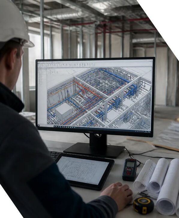 Создание BIM модели инженерных сетей для объектов в Североморске